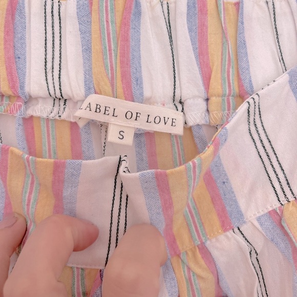 NWOT Label Of Love Striped Cotton Tiered Midi/Maxi Dress - Small - Picture 5 of 9